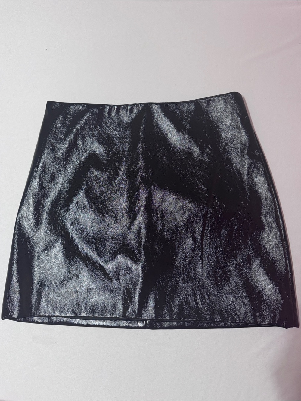 Forever 21 Black Faux Leather Mini Skirt
